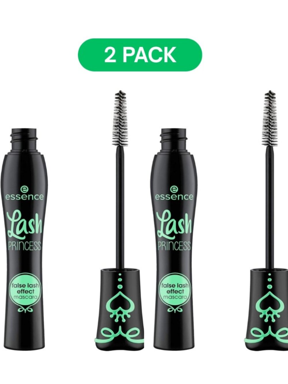 essence Lash Princess False Lash Effect Mascara Black (Pack of 2) Volumizing
